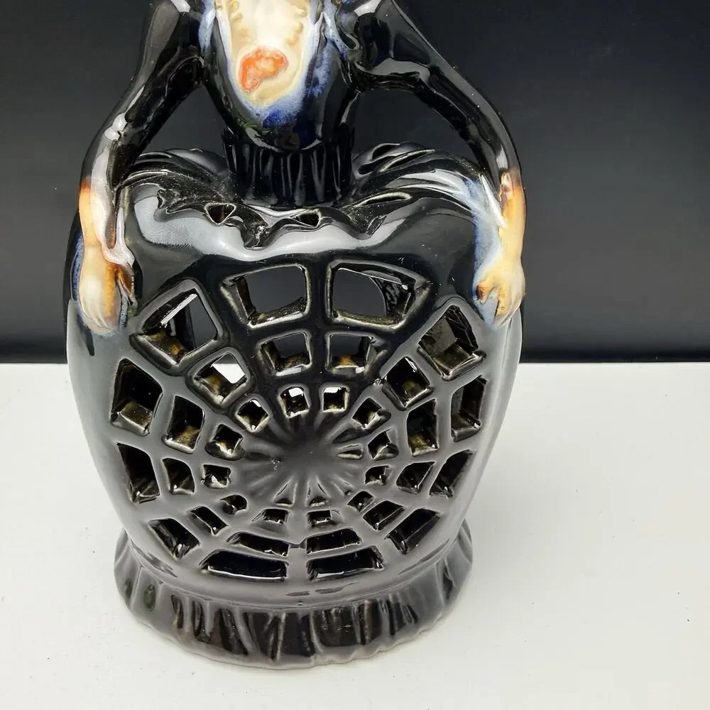 Yankee Candle Boney Bunch Aunt Hilda Spider Web Tea Light Holder